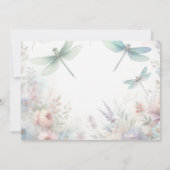Dragonflies and Pastel Florals Save the Date セーブザデート (裏面)
