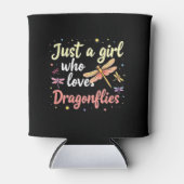 Dragonflies Animals Women Gift Idea Dragonfly (1) 缶クーラー (正面)