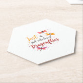 Dragonflies Animals Women Gift Idea Dragonfly (3) ペーパーコースター (アングル)