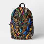 Dragonflies Backpack プリントバックパック (正面)