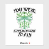 Dragonflies Nature Insect Always Meant To Fly Drag シール (シート)