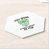 Dragonflies Nature Insect Always Meant To Fly Drag ペーパーコースター (アングル)