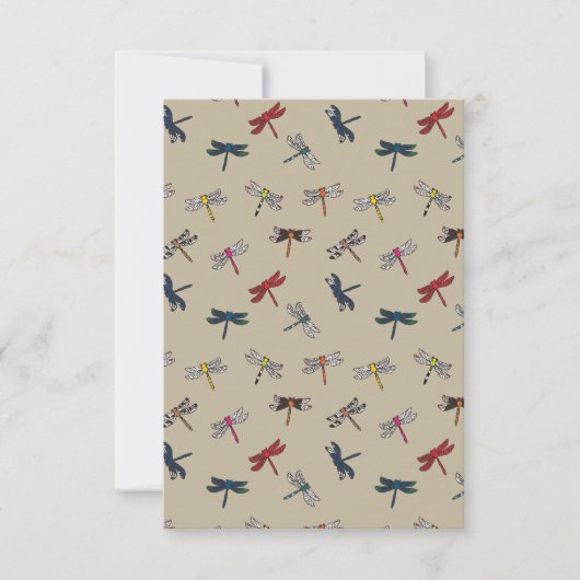 Dragonflyのダンディノート/グリーティングカード サンキューカード (正面)