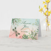 Dragonflyのデイジー聞に感謝 カード (黄色い花)