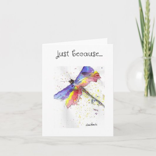 Dragonflyアート、ちょうどカード カード (正面)