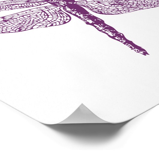 Dragonflyキャンバス印刷 ポスター (角)