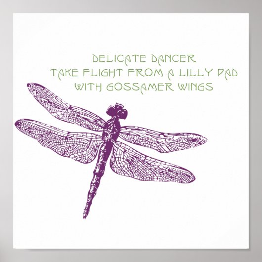 Dragonflyキャンバス印刷 ポスター (正面)