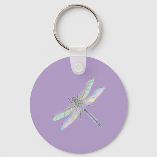 DRAGONFLYキーチェーン(ラベンダー) キーホルダー (正面)