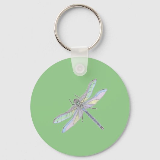 DRAGONFLYキーチェーン（緑） キーホルダー (正面)