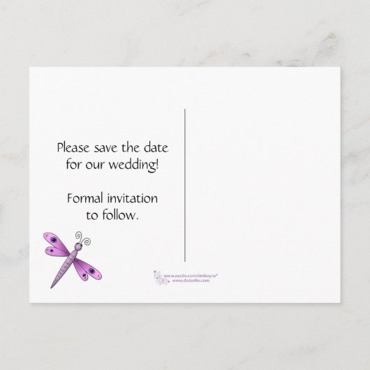 Dragonfly日付の保存 案内ポストカード (裏面)