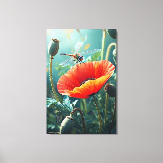 Dragonfly キャンバスプリント (正面)