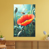 Dragonfly キャンバスプリント (インサイチュ (リビング))