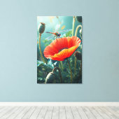 Dragonfly キャンバスプリント (インサイチュ (ウッドフロア))