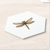 Dragonfly Animal Art Graphic Dragonfly ペーパーコースター (アングル)