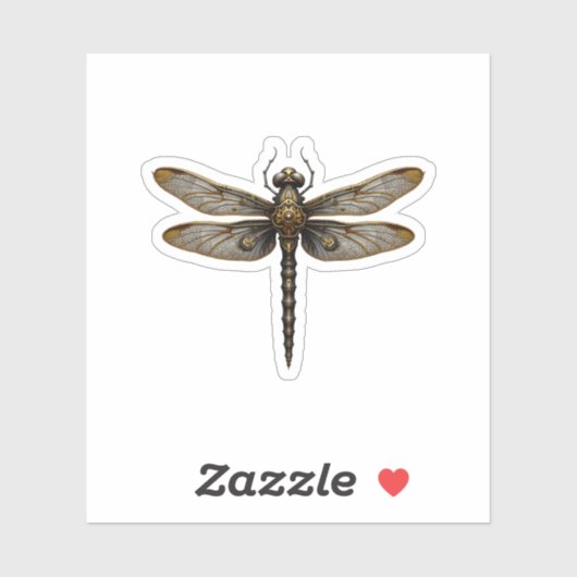 Dragonfly Animal Art Graphic Dragonfly (2) シール (シート)