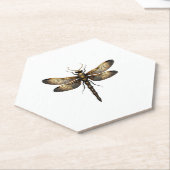 Dragonfly Animal Art Graphic Dragonfly (4) ペーパーコースター (アングル)