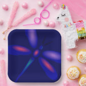 Dragonfly Art ペーパープレート (パーティー)