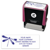 dragonfly Blue Business個人用アドレス セルフインキングスタンプ (インサイチュ)