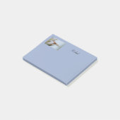 Dragonfly Blue Postパーソナライズされた Notes 4x3 ポストイット (アングル)
