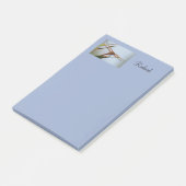 Dragonfly Blue Postパーソナライズされた Notes 4x6 ポストイット (アングル)
