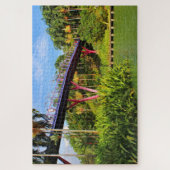 Dragonfly Bridge and lake, Singapore ジグソーパズル (縦)