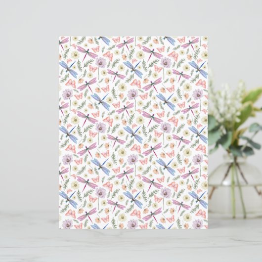 Dragonfly & Butterfly Scrapbook Paper (スタンド正面)