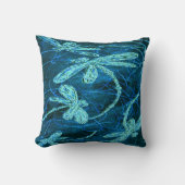 Dragonfly Dance Blue Tango クッション (正面)