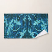 Dragonfly Dance Blue Tango Towel Set バスタオルセット (ハンドタオル)