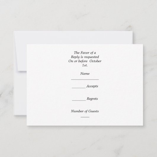 Dragonfly Dreams RSVPカード (裏面)