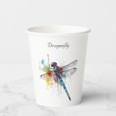 Dragonfly Dreamscape オリジナルデザイン 紙コップ (裏面)