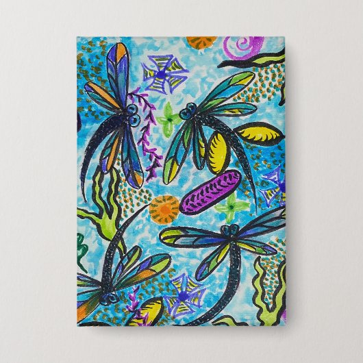 Dragonfly Fantasy  缶バッジ (正面)