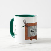 Dragonfly Frame Personalized Wedding Photo  マグカップ (正面左)