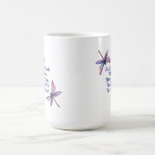 Dragonfly gift Let's Be Friends Old Senile funny コーヒーマグカップ (中央)