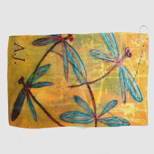 Dragonfly Haze ゴルフタオル (横)