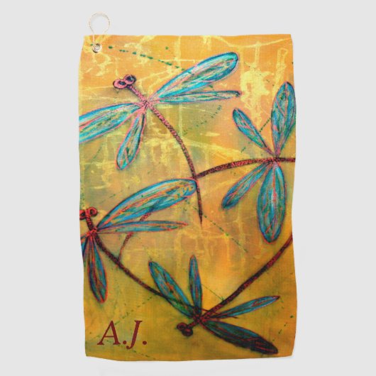 Dragonfly Haze ゴルフタオル (正面)