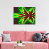 Dragonfly in Flames Canvas Print キャンバスプリント (インサイチュ (リビング))