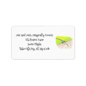 Dragonfly in Watercolor, Custom Address Labels ラベル (正面)