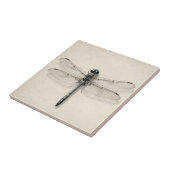 Dragonfly Metallic Detailed Vintage Entomological  タイル (側面)