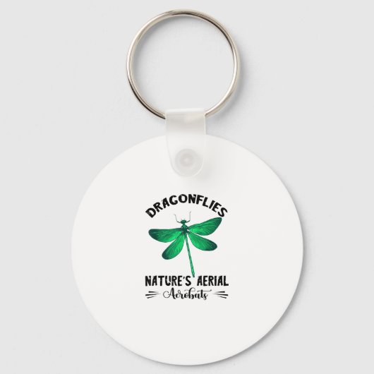 Dragonfly Nature Insect Nature's Aerial Acrobat Dr キーホルダー (正面)