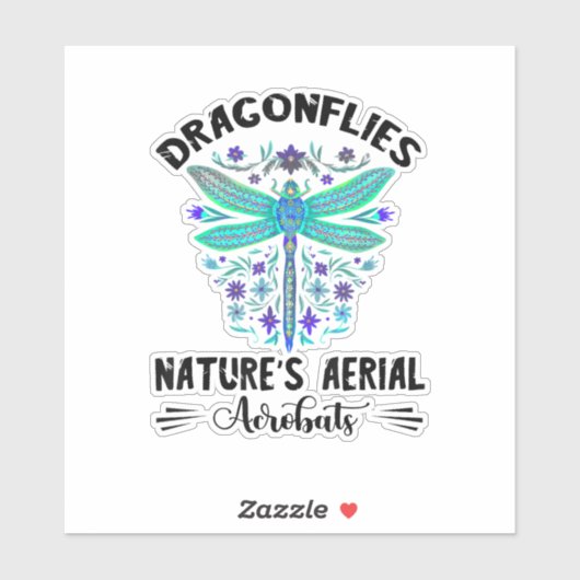 Dragonfly Nature Insect Nature's Aerial Acrobat Dr シール (シート)