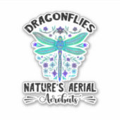 Dragonfly Nature Insect Nature's Aerial Acrobat Dr シール (正面)