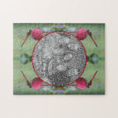 Dragonfly On Dogwood Fruit自分の写真を作成 ジグソーパズル (横)