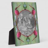 Dragonfly On Dogwood Fruit自分の写真を作成 フォトプラーク (側面)