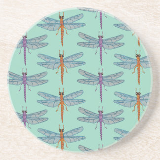 Dragonfly pattern コースター