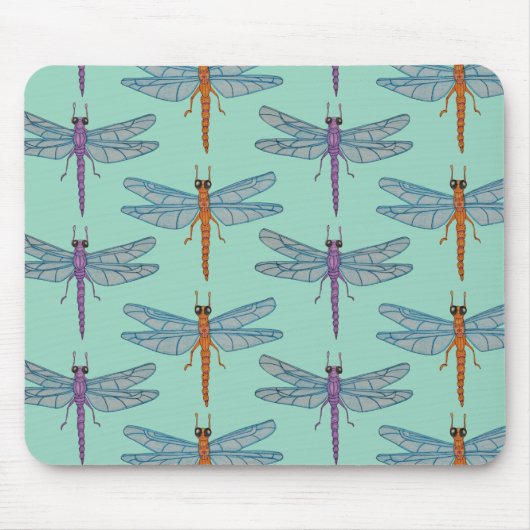 Dragonfly pattern マウスパッド (正面)