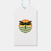 Dragonfly Retro (1) ギフトタグ (正面)