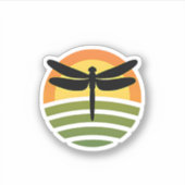 Dragonfly Retro (1) シール (正面)