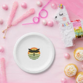 Dragonfly Retro (1) ペーパープレート (パーティー)