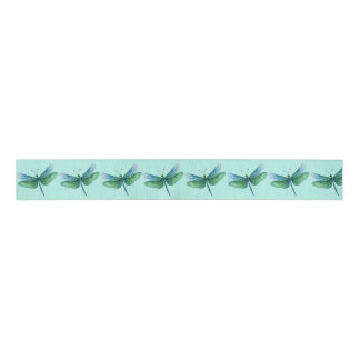 Dragonfly ribbon Blue Green spring colors グログランリボン