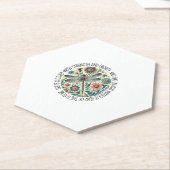 Dragonfly She Is Clothed With Strength & Dignity T ペーパーコースター (アングル)